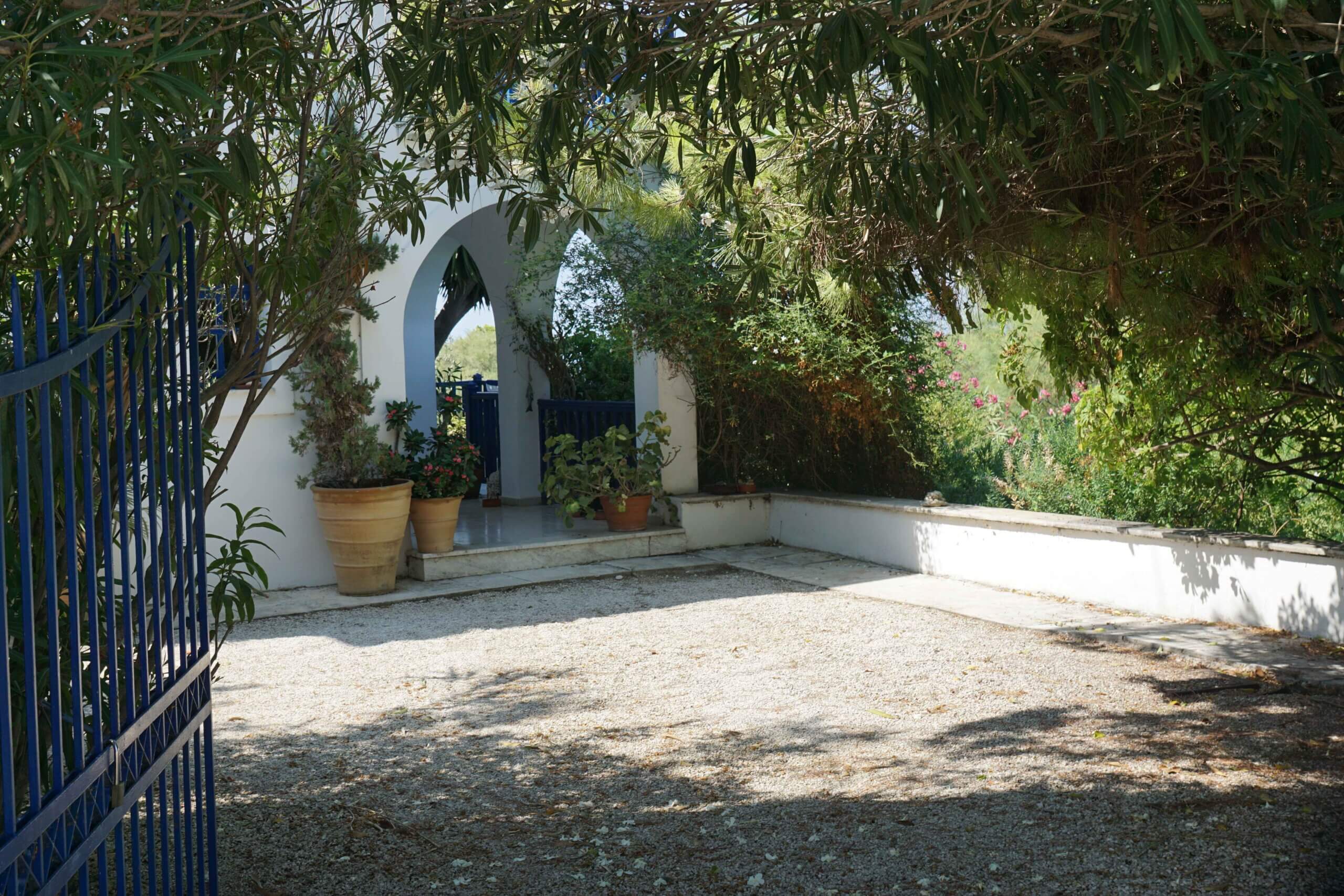 Entrance and parking